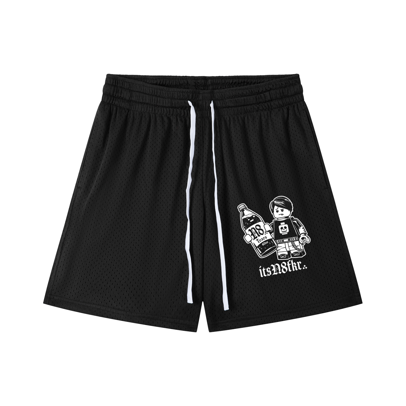 Mesh Drawstring Shorts